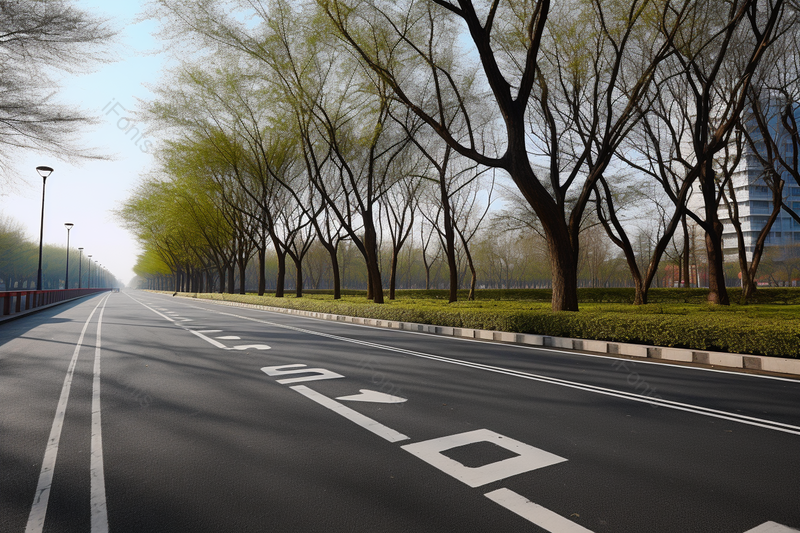 夏季蓝天下的城市道路,高清,摄影图,摄影图片,图片大全,摄影图免费下载